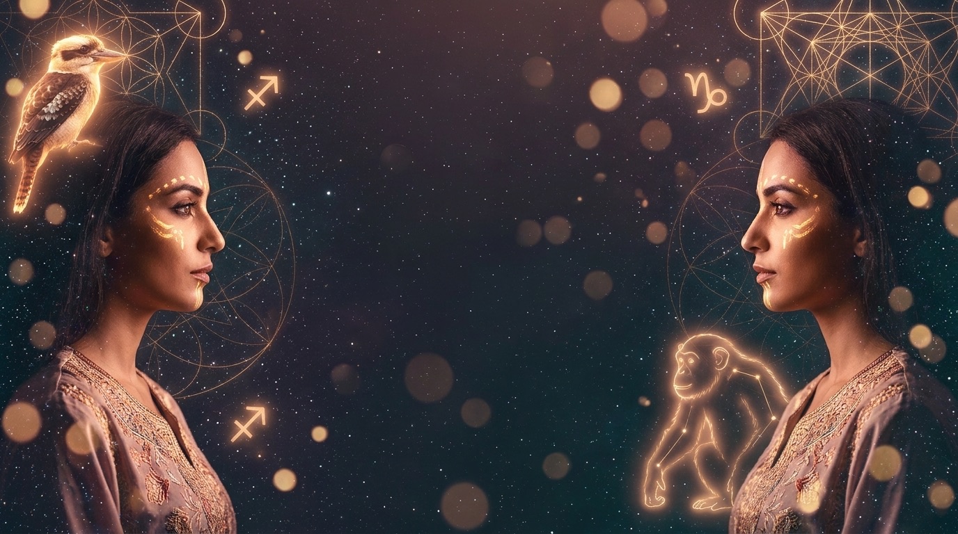 Artwork for angel number 1010, guided by the Archer and the Sea-Goat